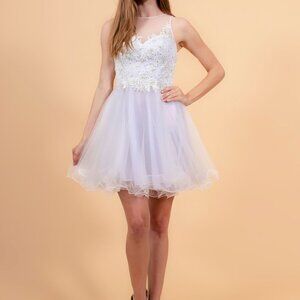 Scoop Neck A-Line Shape Short Prom Dress GS1607